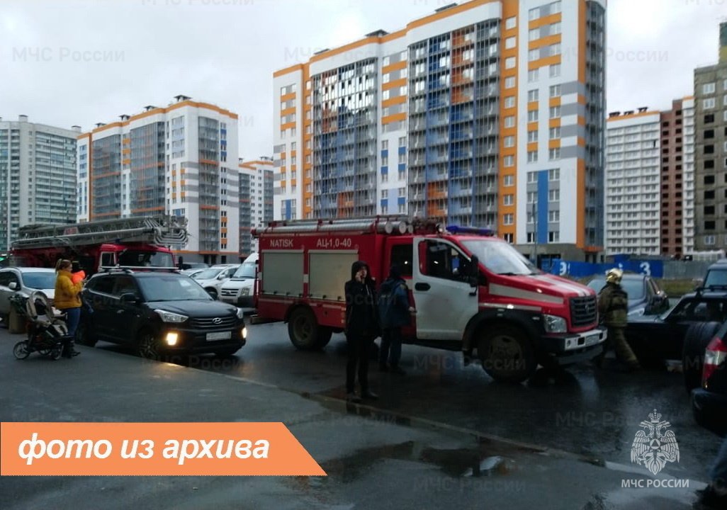 Пожарно-спасательные подразделения Ленинградской области ликвидировали пожар в г. Кириши